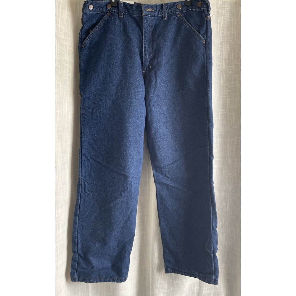 Wild Ass Original Heavyweight Dark Blue Logger Lined Jeans 38x32 Made In Canada